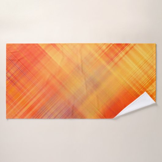 art abstract geometric diagonal lines pattern, blu バスタオル (バスタオル)
