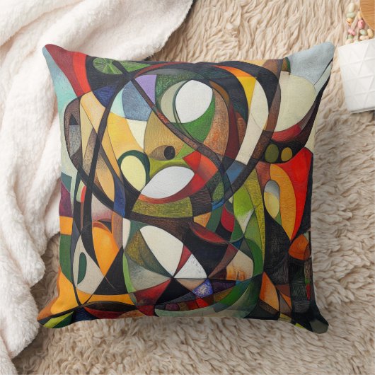 Art abstrait géométrique moderne 🎨 クッション (ブランケット)