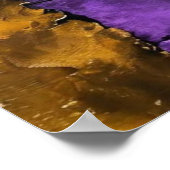 Art_Afrofuturistic Steampunk紫の女性 ポスター (角)