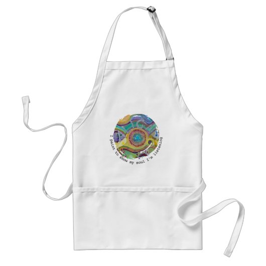ART Apron with original art and quote スタンダードエプロン (正面)