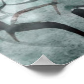 art avant-garde gray, black hand paint ポスター (角)