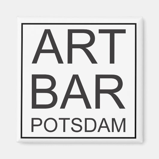 ART & Bar Potsdam Magnet Button by ARTCommerz マグネット (正面)