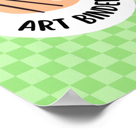 art binder insert - teacher organization ポスター (角)