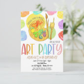 Art Birthday Partyへの招待 招待状 (スタンド正面)