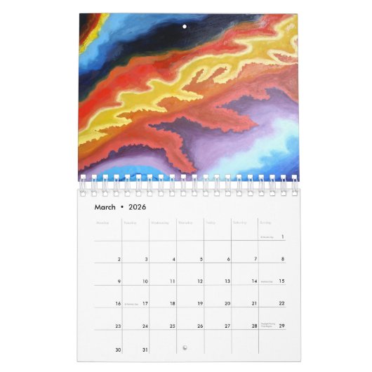 Art by Brian L Art カレンダー (3月 2026)