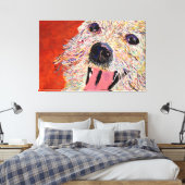 Art by Debbie Davidsohn – ドッグアート – キャンバスプリント (インサイチュ (寝室))