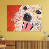 Art by Debbie Davidsohn – ドッグアート – キャンバスプリント (インサイチュ (リビング))