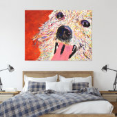 Art by Debbie Davidsohn – ドッグアート – キャンバスプリント (インサイチュ (寝室))