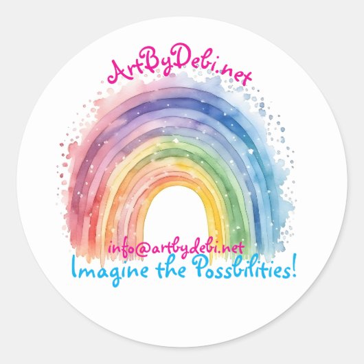 Art By Debiステッカー ラウンドシール (正面)