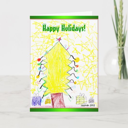 Art by Kids Christmas Holiday Greeting Card 2012 シーズンカード (正面)