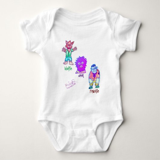 Art by Micheal Monsters T-shirt Tシャツ (正面)