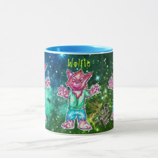 Art by Micheal Wolfie Mug マグカップ (中央)