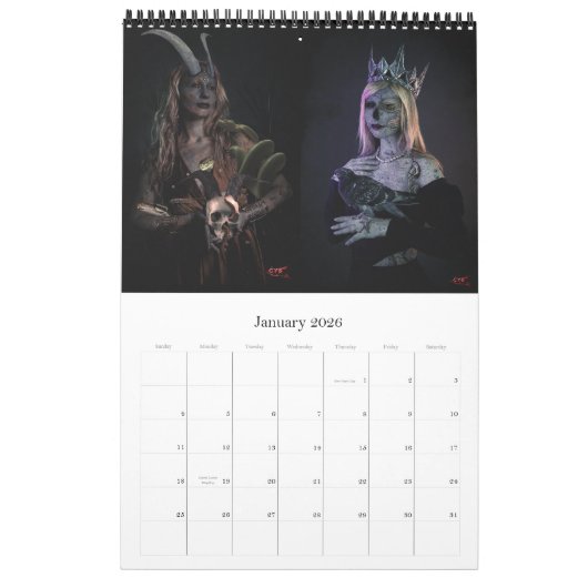 Art Calendar 2026 – Accès CYB カレンダー (1月 2026)