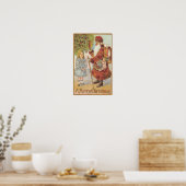 ART CANVAS AUTHENTIC 1800s CHRISTMAS ART REPRO ポスター (キッチン)
