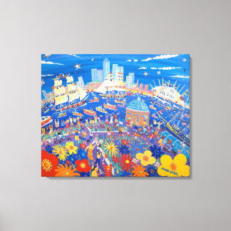 Art Canvas Print: Greenwich LondonのTall Ships キャンバスプリント