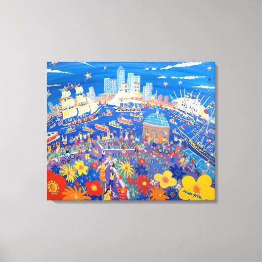Art Canvas Print: Greenwich LondonのTall Ships キャンバスプリント (正面)