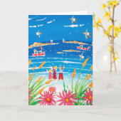 Art Card: Scilly日。シリー諸島 カード (黄色い花)