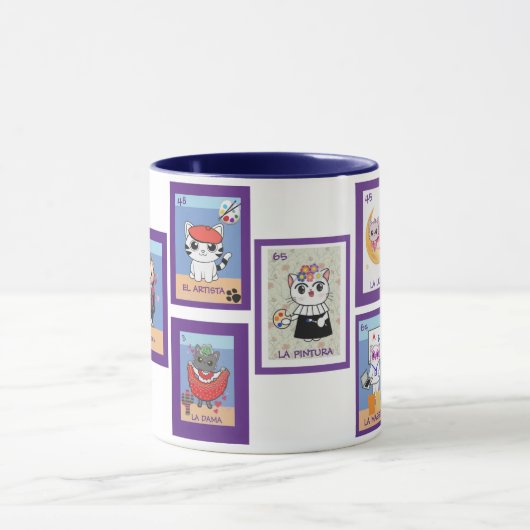 Art Cats Loteria Mug マグカップ (中央)