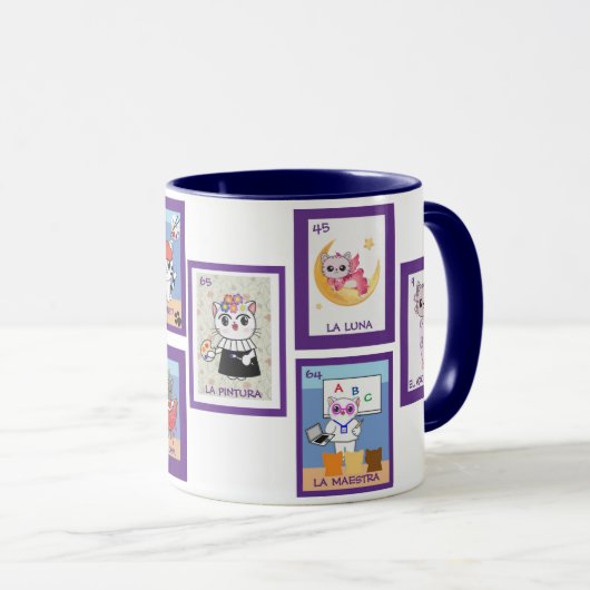 Art Cats Loteria Mug マグカップ (正面右)