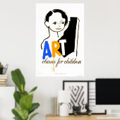 Art Classes Children 1940 WPA ポスター (ホームオフィス)