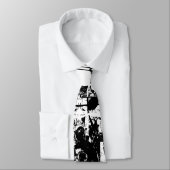 ART COLLAGE白黒+アイディア ネクタイ (タイ)