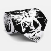 ART COLLAGE白黒+アイディア ネクタイ (ロール)