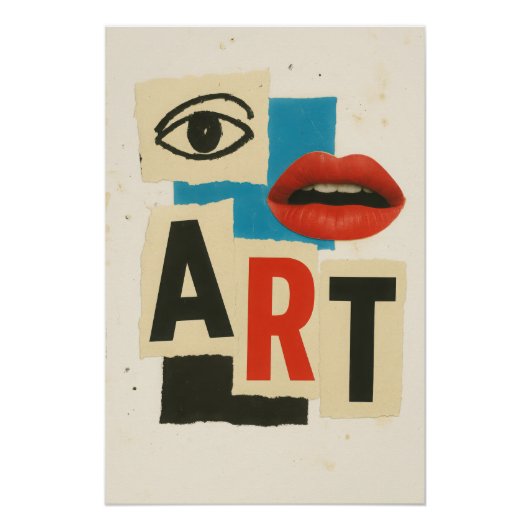 Art Collage Affiche ポスター (正面)