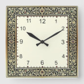 Art Deco スクエア壁時計 (正面)