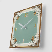 Art Deco  スクエア壁時計 (傾斜)