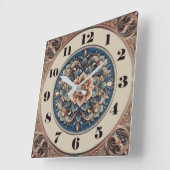 Art Deco スクエア壁時計 (傾斜)