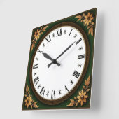 Art Deco スクエア壁時計 (傾斜)