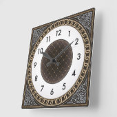 Art Deco スクエア壁時計 (傾斜)