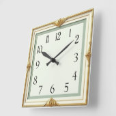 Art Deco スクエア壁時計 (傾斜)