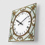 Art Deco スクエア壁時計 (傾斜)