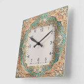 Art Deco スクエア壁時計 (傾斜)