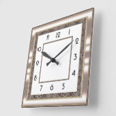 Art Deco スクエア壁時計 (傾斜)
