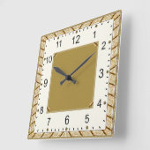 Art Deco スクエア壁時計 (傾斜)