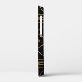 Art deco,テンプレート,名前ロゴ,ヴィンテージ,金ゴールド,黒,20' Case-Mate iPhoneケース (裏面 / 左)