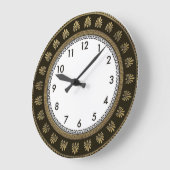 Art Deco ラージ壁時計 (傾斜)