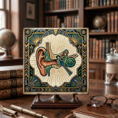 Art Deco Anatomical Ear Laryngology  タイル