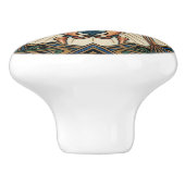 Art Deco Anatomical Human Skeleton Bones セラミックノブ (側面)