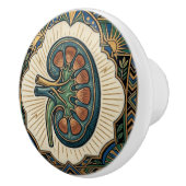 Art Deco Anatomical Kidney Nephrology セラミックノブ (右)