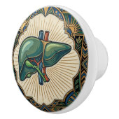 Art Deco Anatomical Liver セラミックノブ (右)