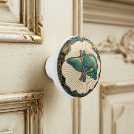 Art Deco Anatomical Liver セラミックノブ