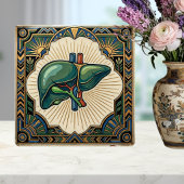 Art Deco Anatomical Liver タイル
