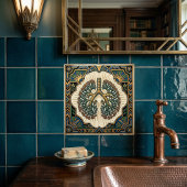 Art Deco Anatomical Lungs Pulmonology タイル