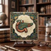 Art Deco Anatomical Pancreas Diabetes  タイル