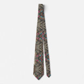 Art Deco Art Nouveau Rainbow Circuit Board Necktie ネクタイ (正面)