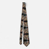 Art Deco Art Nouveau Rainbow Circuit Board Necktie ネクタイ (裏面)