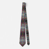 Art Deco Art Nouveau Rainbow Circuit Board Necktie ネクタイ (正面)